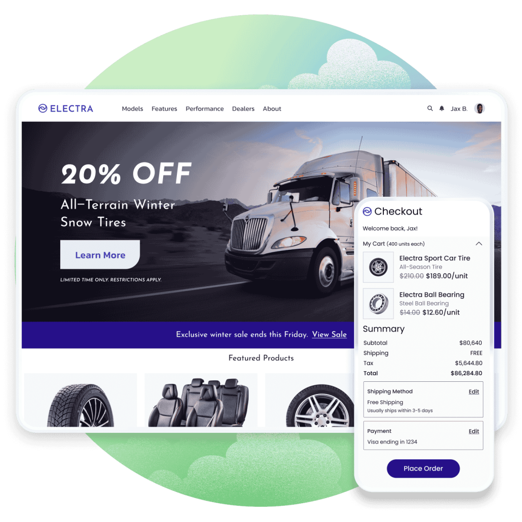 Salesforce B2B Commerce Cloud storefront product catalogue